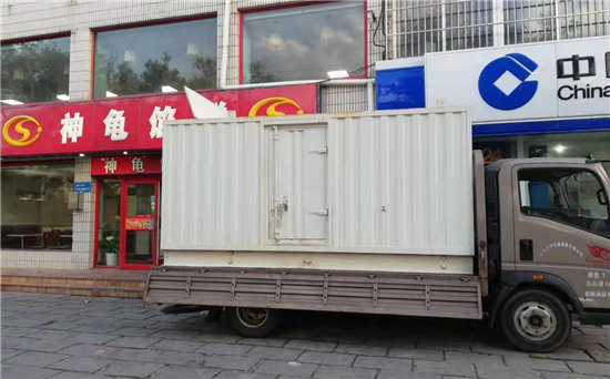 百色出租发电机施工案例